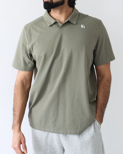 Relaxed Polo Shirt - Olive