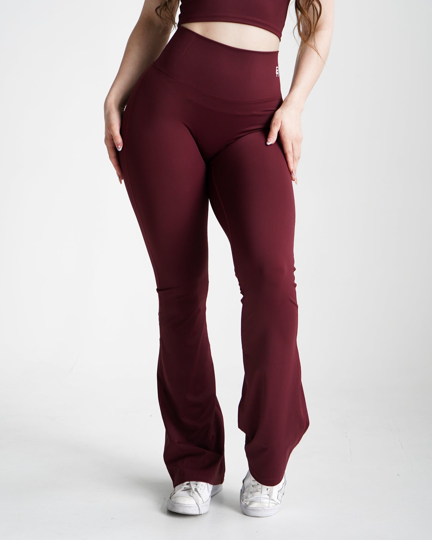 Impact Flare Leggings - Wine