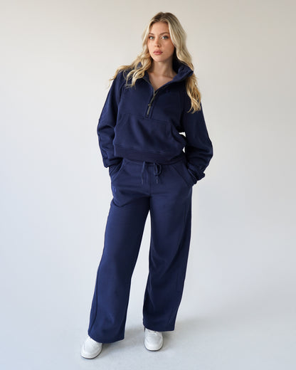 Lounge Half-Zip Sweatshirt - Navy