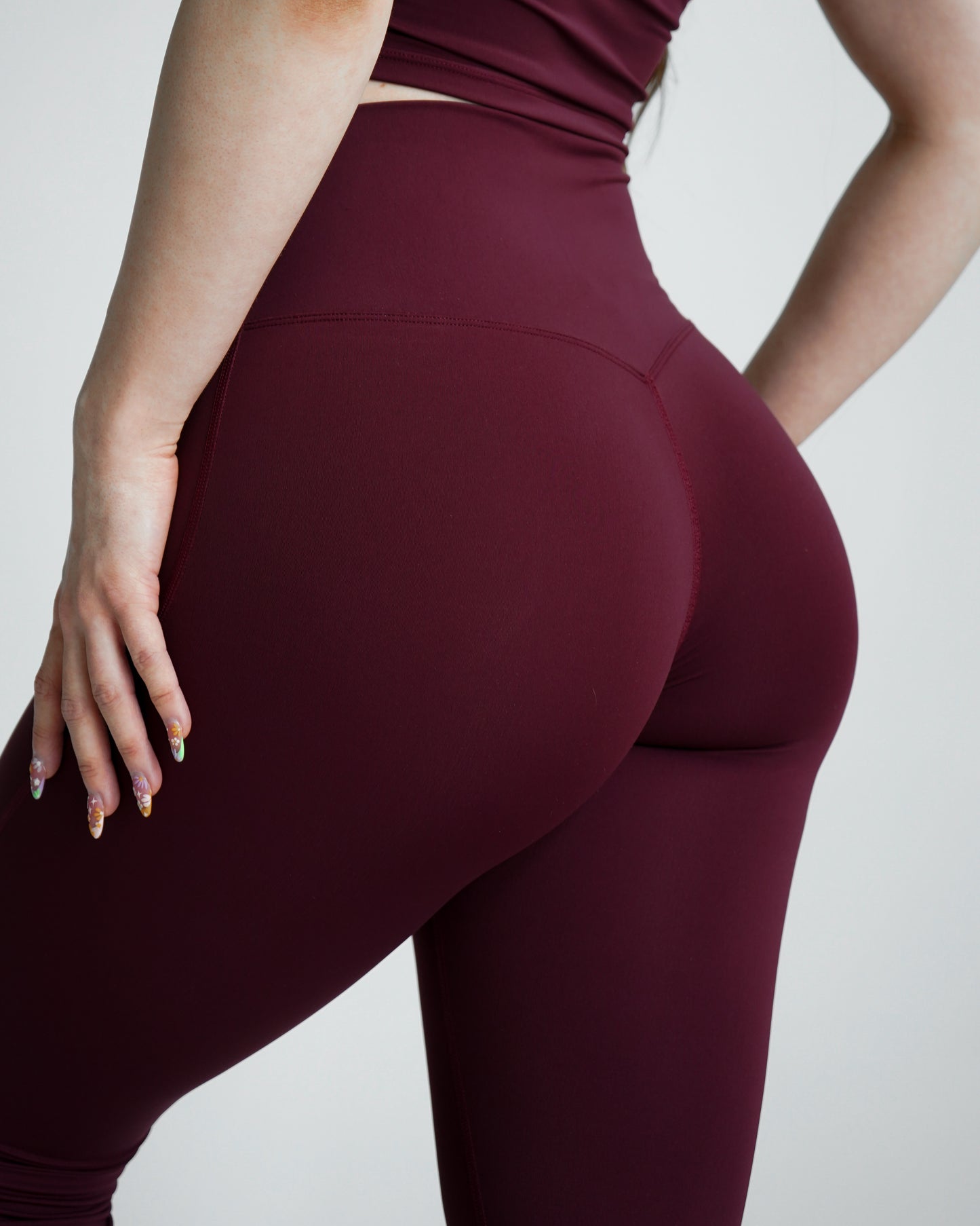 Impact Flare Leggings - Wine