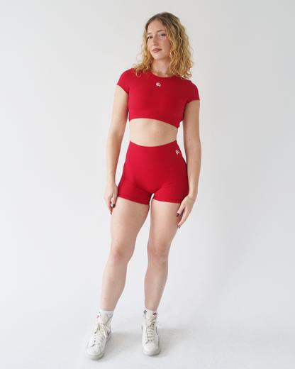 Everyday Biker Shorts 6" - Cherry