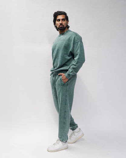 Acid Wash Joggers - Pine